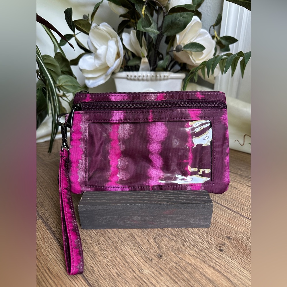 Lug Cranberry Peekaboo Convertible RFID Wristlet Crossbody Bag